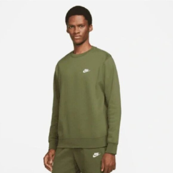 Nike Sportswear Club Fleece Crewneck Sweatshirt XS 47297 - Picture 1 of 14